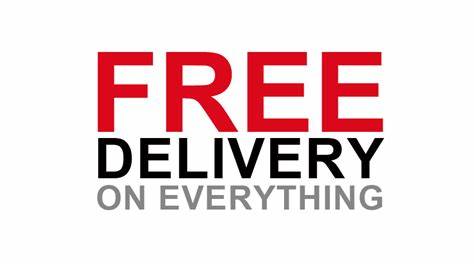 Free Delivery on all Items for a limited time only.