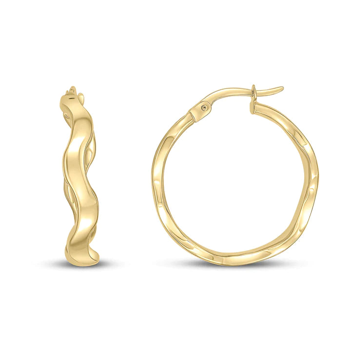 9ct gold  hoop earrings