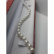 Load image into Gallery viewer, sterling silver pearl bracelet
