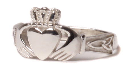 sterling silver  gents claddagh ring