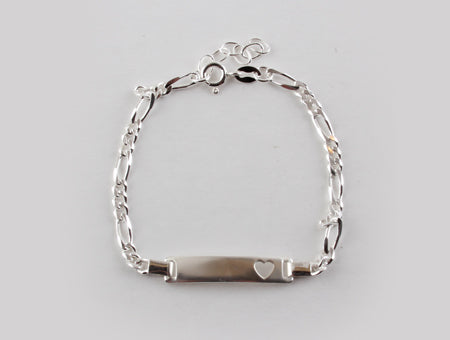 sterling silver identity bracelet