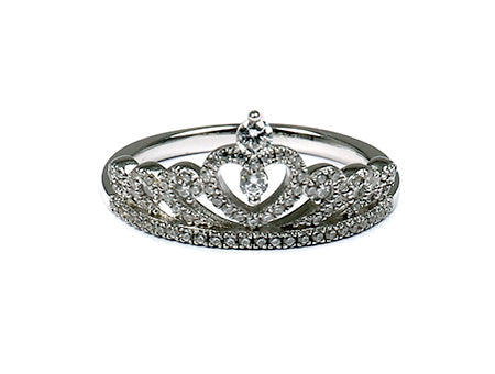 sterling  silver princess ring